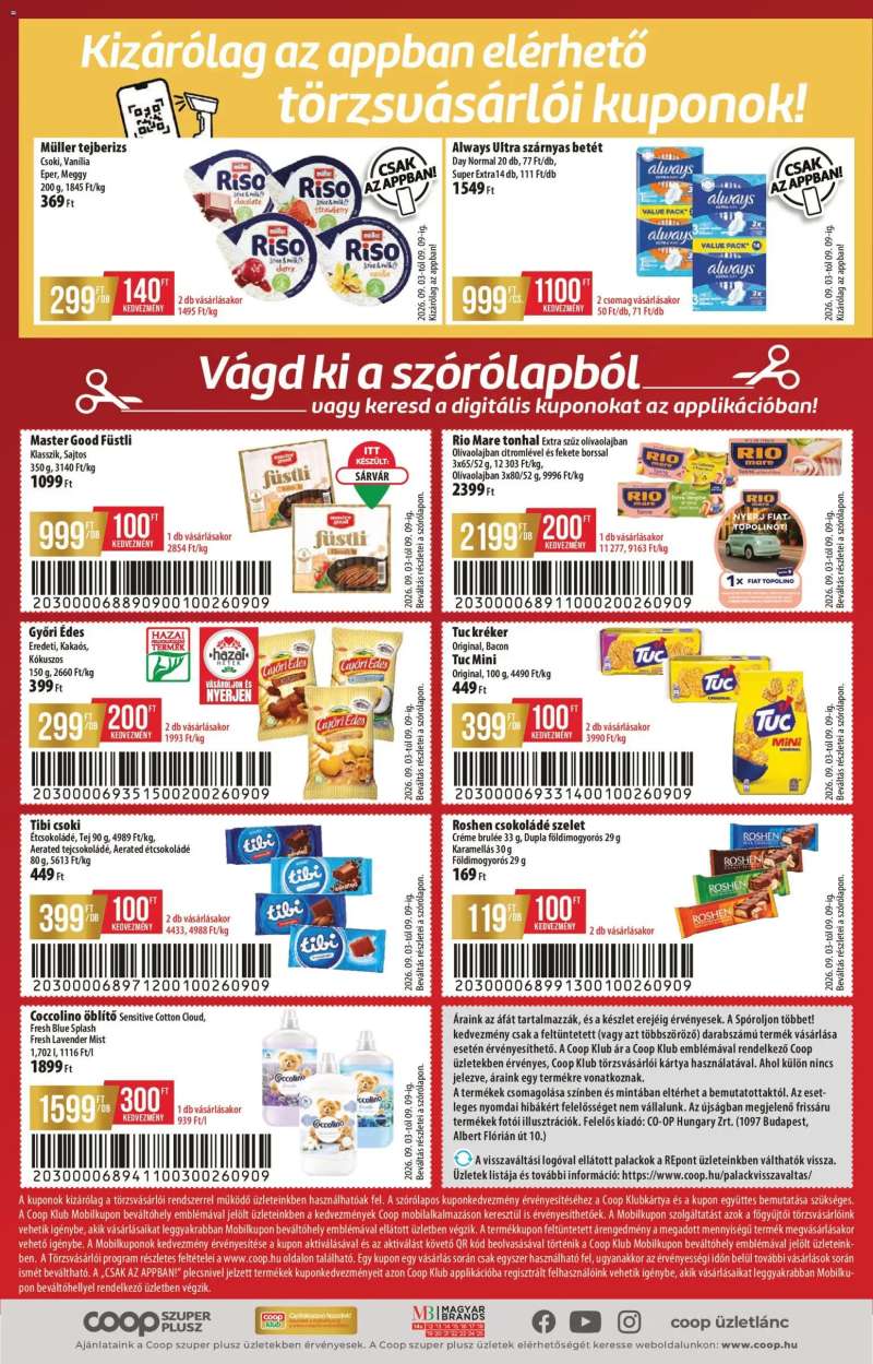 COOP COOP - Szuper Plusz / Tisza 16 oldal
