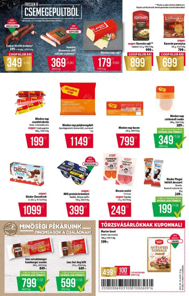 COOP COOP akciós újság 2 oldal