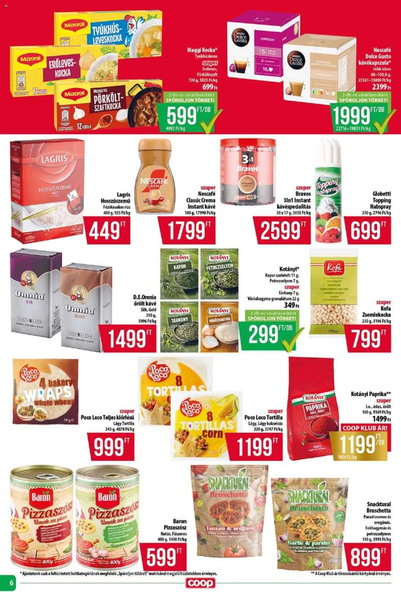 COOP COOP - Abc & Szuper / Tisza 6 oldal