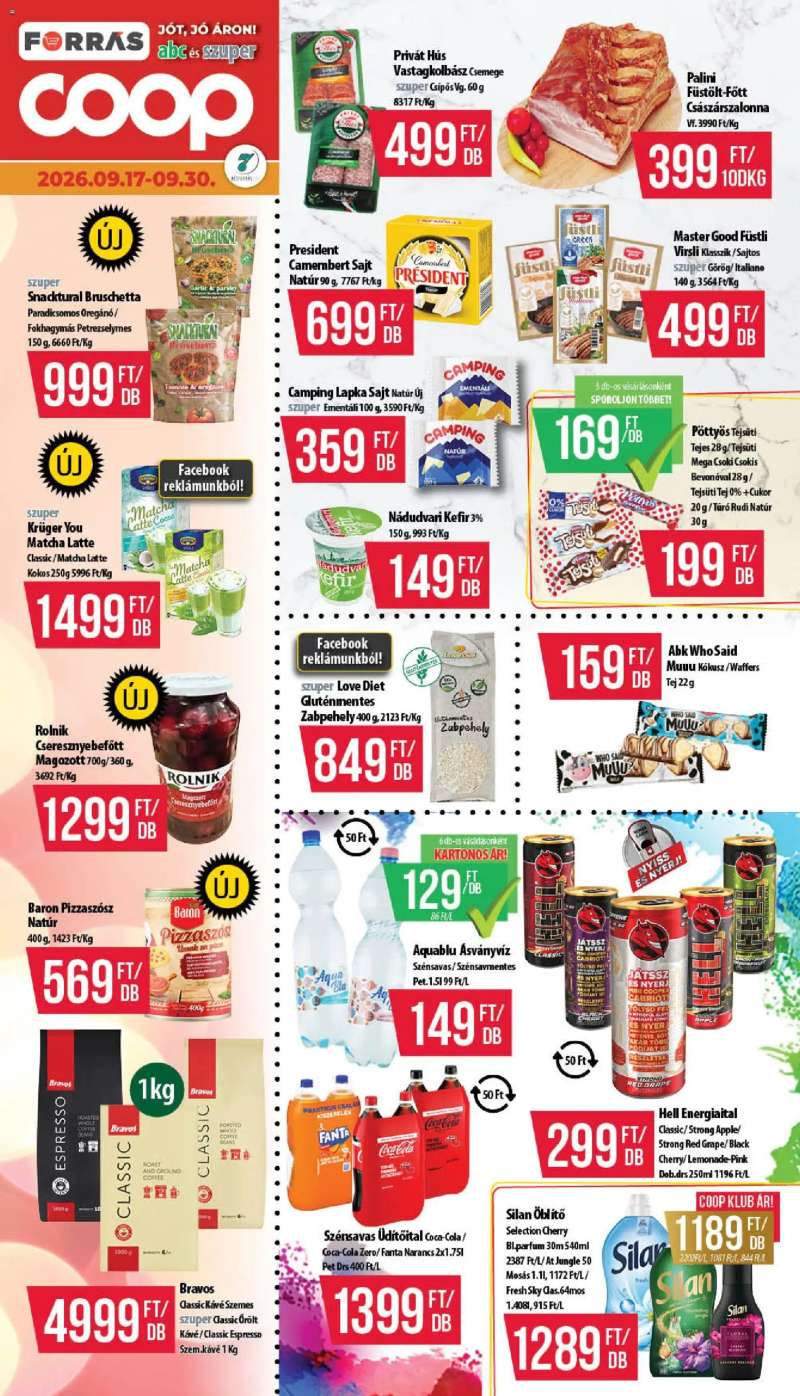 COOP COOP akciós újság 1 oldal