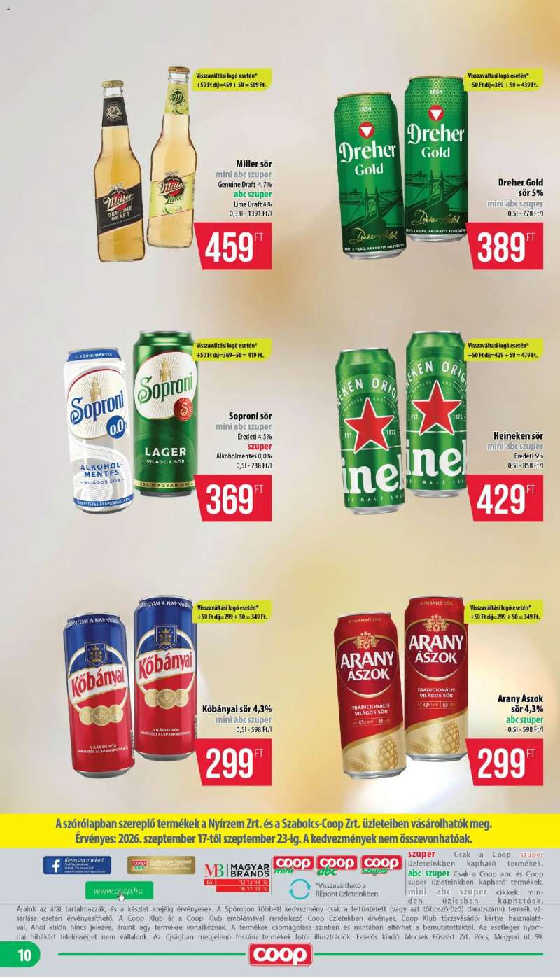 COOP COOP - Mini & Abc & Szuper / Nyírzem 10 oldal