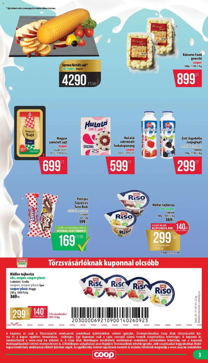 COOP COOP - Mini & Abc & Szuper / Nyírzem 3 oldal