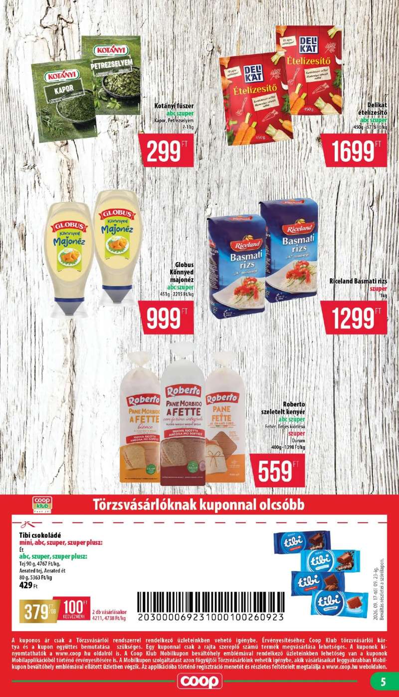 COOP COOP - Mini & Abc & Szuper / Nyírzem 5 oldal