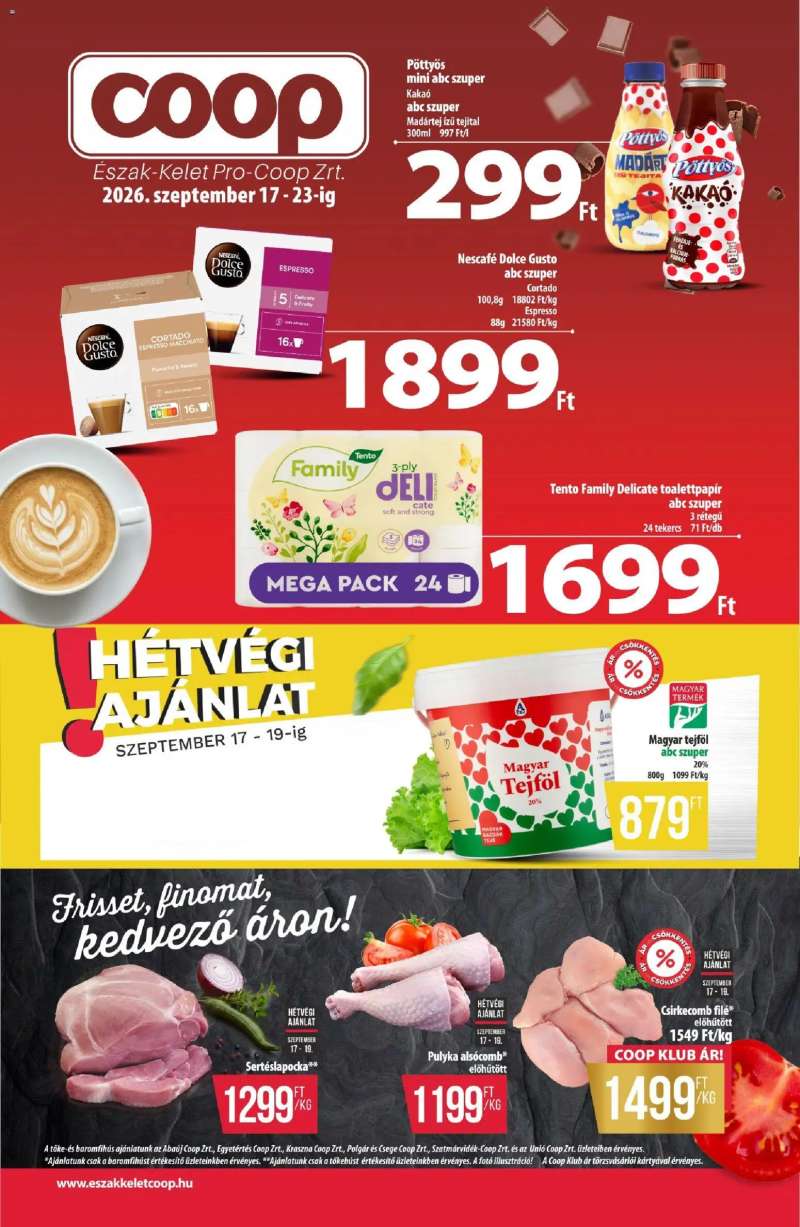 COOP COOP - Újság Észak Kelet Pro-Coop Zrt 1 oldal