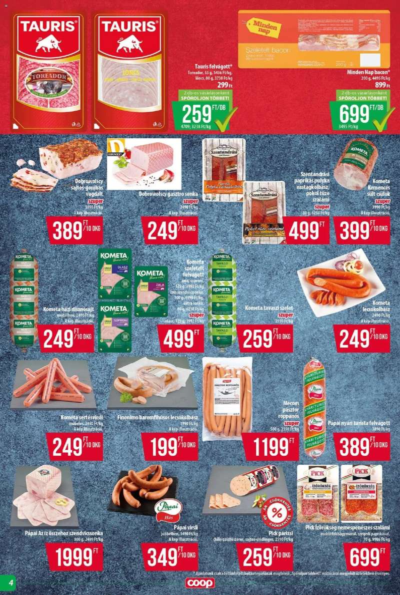 COOP COOP - Abc & Szuper / Tisza 4 oldal
