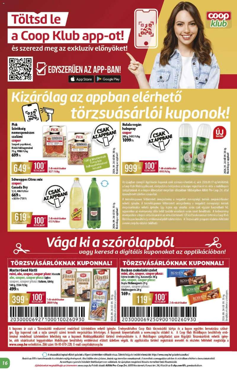 COOP COOP akciós újság 16 oldal