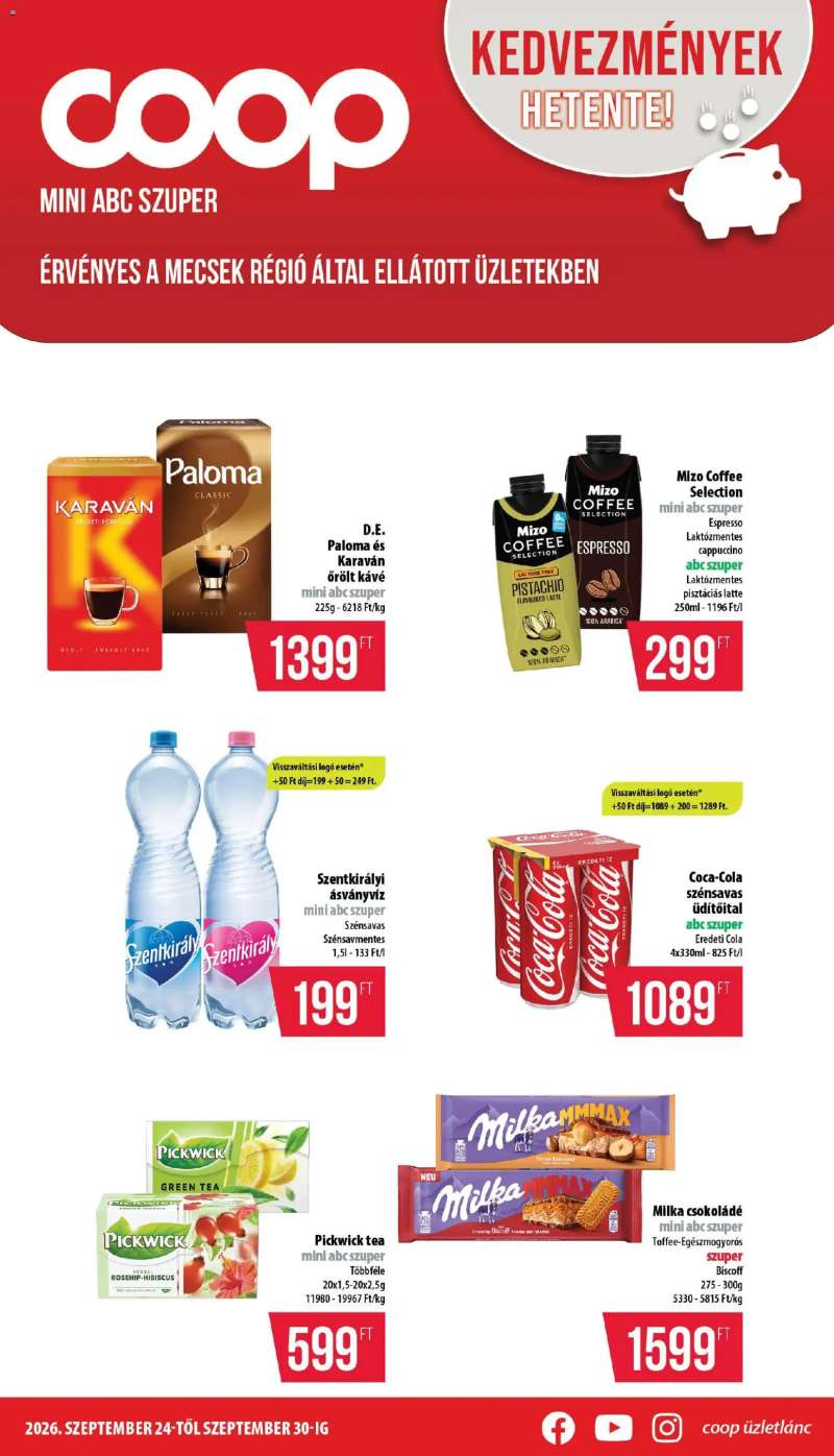 COOP COOP - Mini & Abc & Szuper / Mecsek 1 oldal