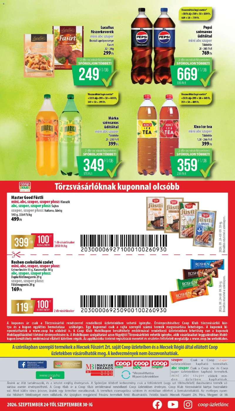 COOP COOP - Mini & Abc & Szuper / Mecsek 12 oldal