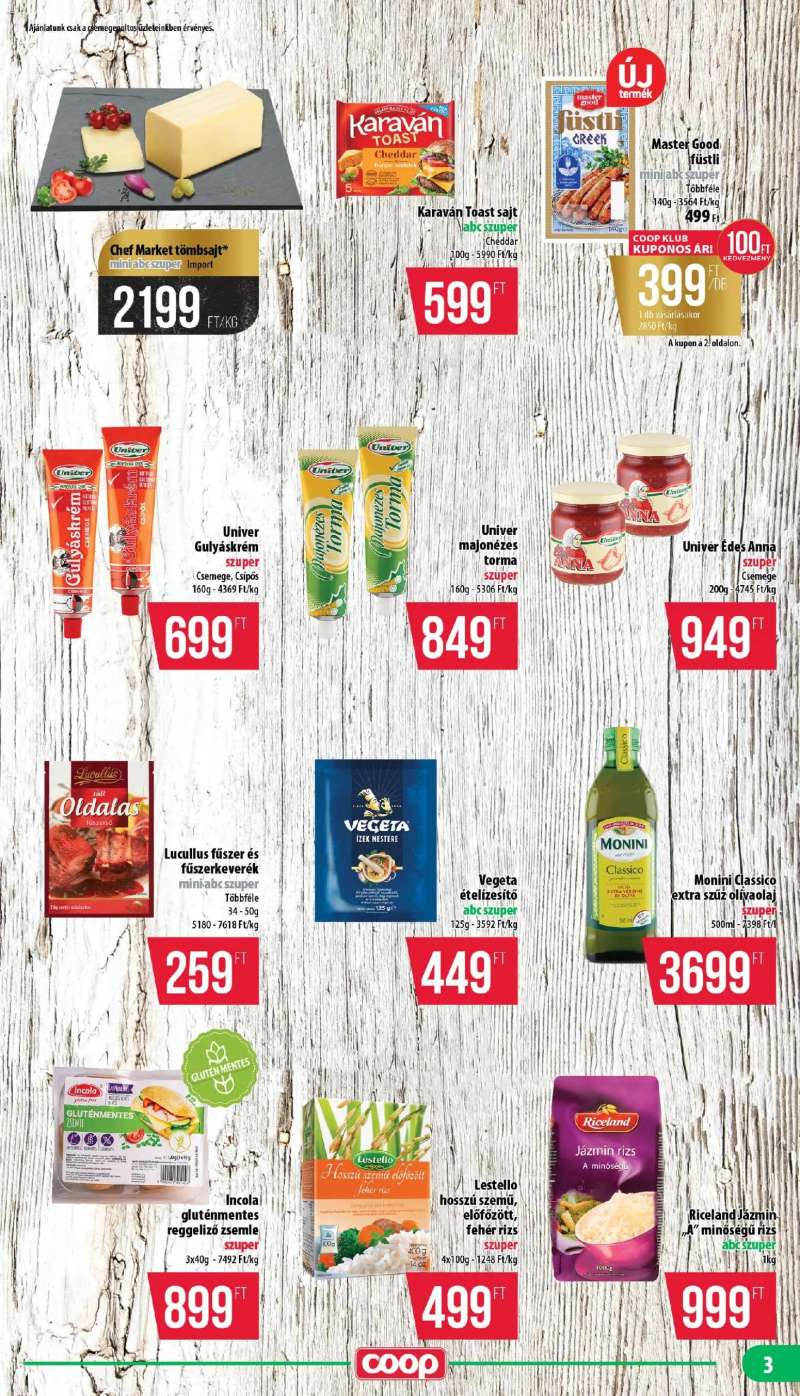 COOP COOP - Mini & Abc & Szuper / Nyírzem 3 oldal