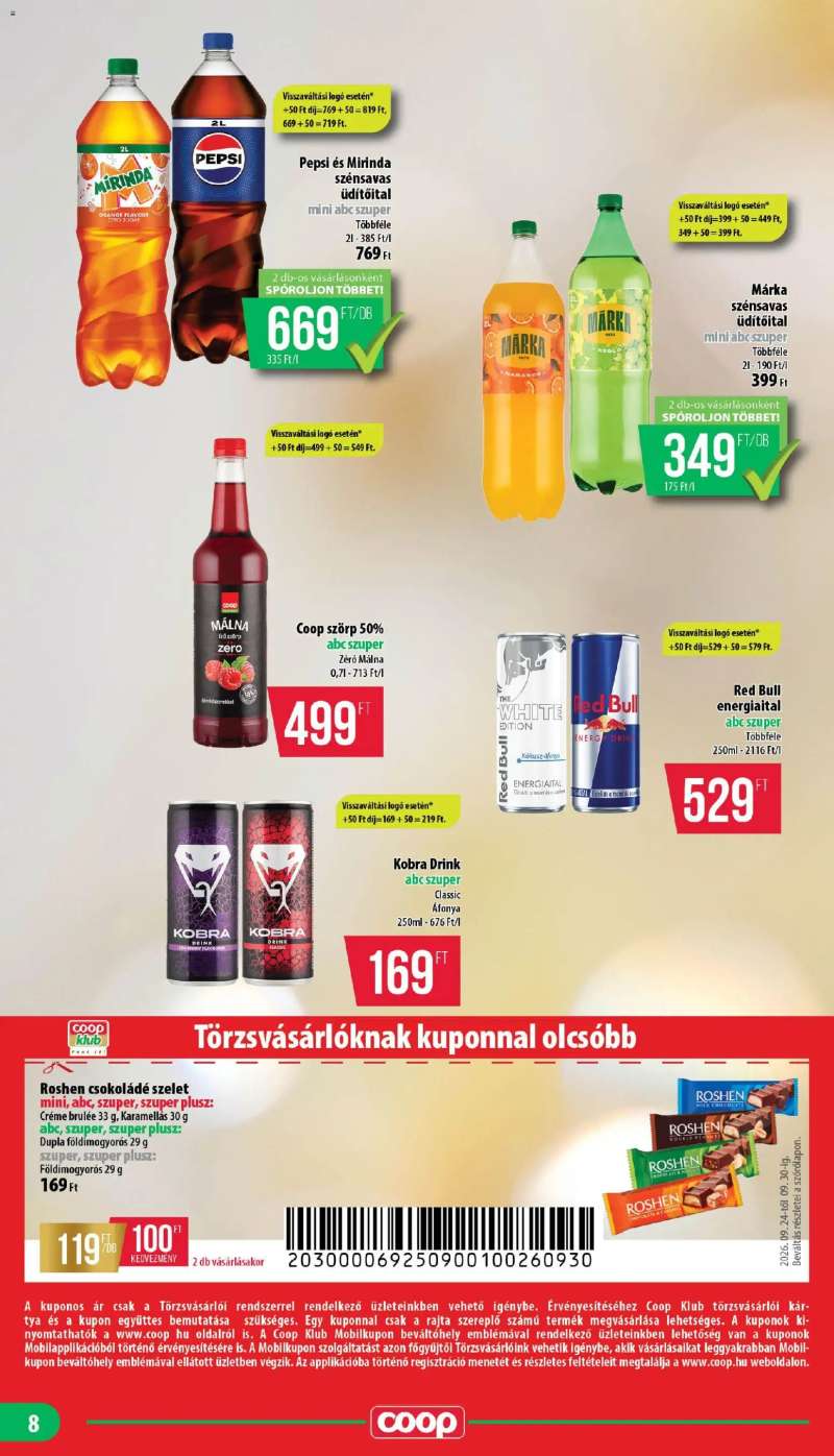 COOP COOP - Mini & Abc & Szuper / Nyírzem 8 oldal