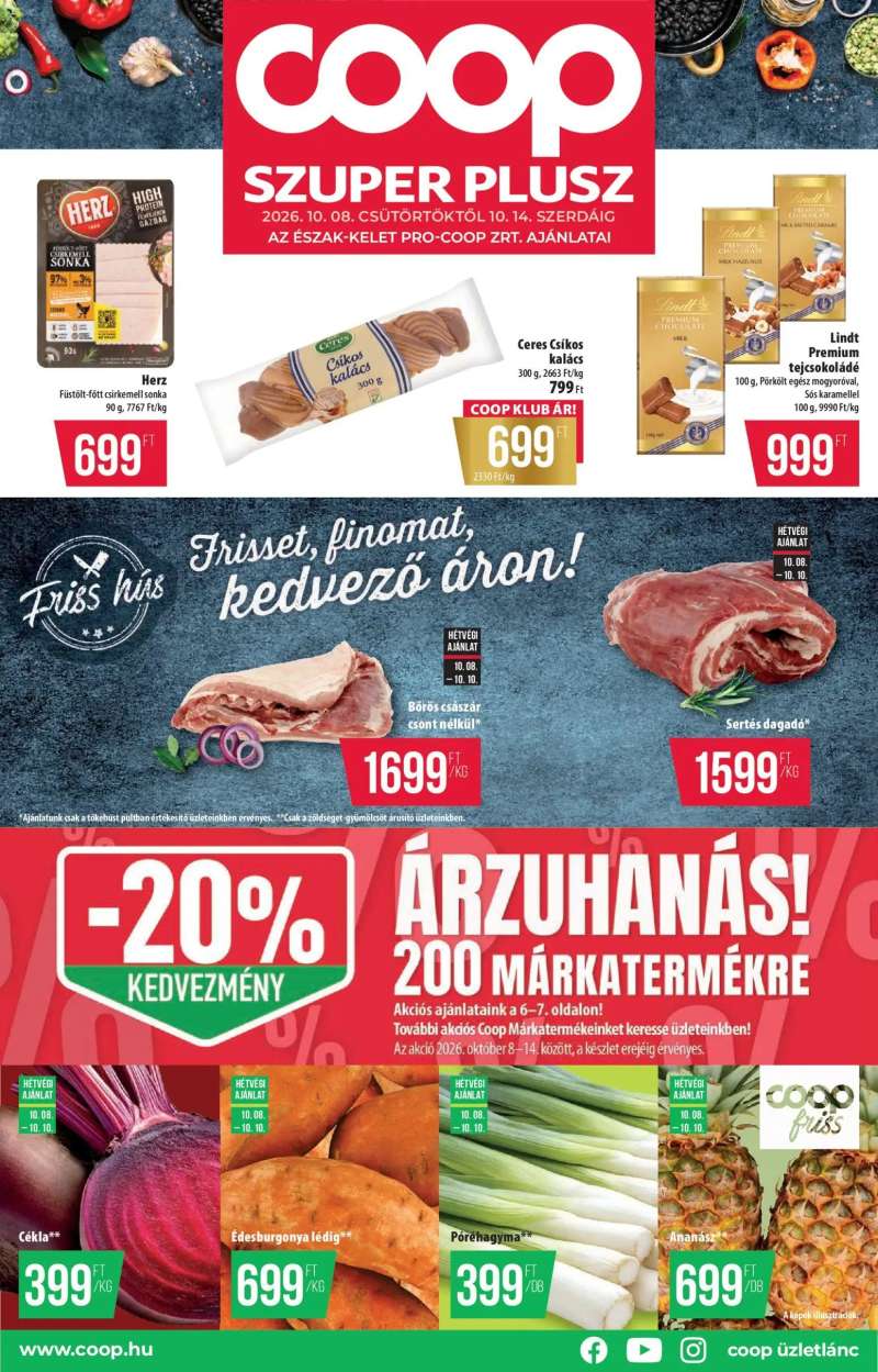 COOP COOP - Észak Kelet Pro-Coop Zrt - Szuper Plusz 1 oldal