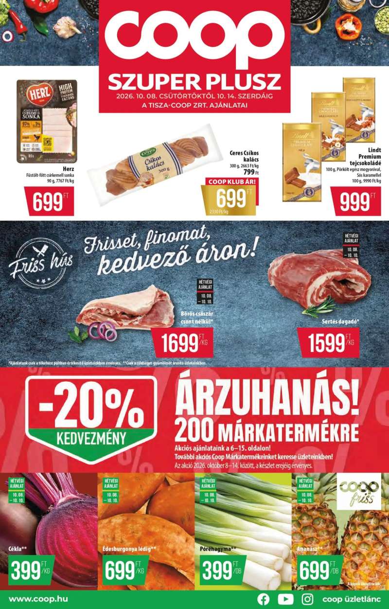 COOP COOP - Szuper Plusz / Tisza 1 oldal