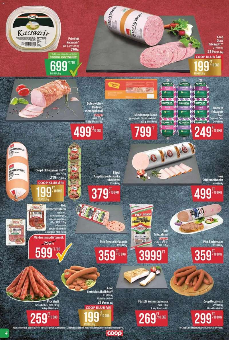 COOP COOP - Abc & Szuper / Tisza 4 oldal