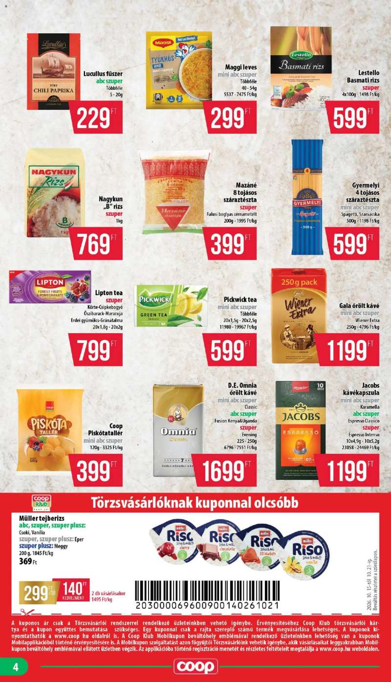 COOP COOP - Mini & Abc & Szuper / Mecsek 4 oldal