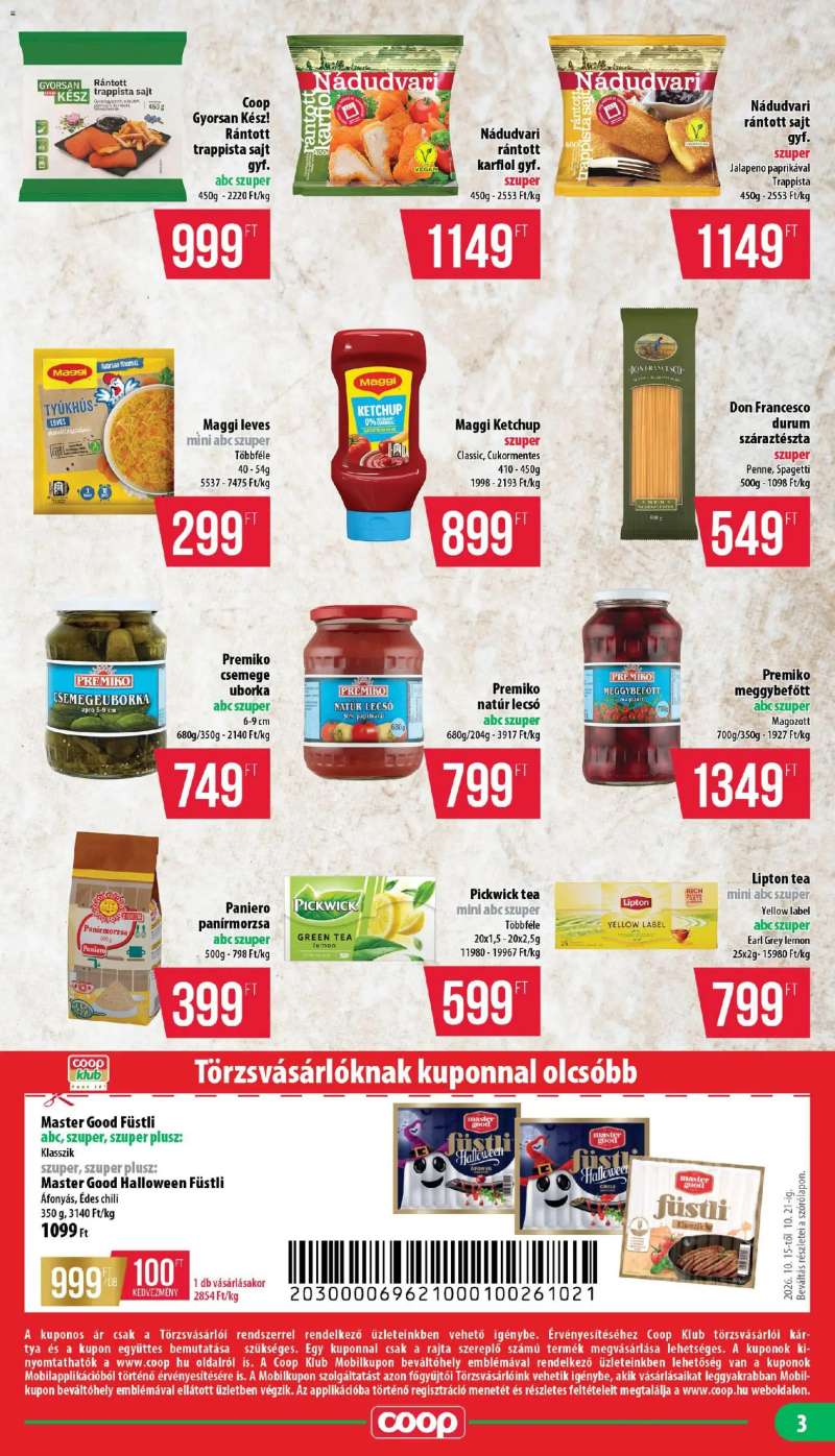 COOP COOP - Mini & Abc & Szuper / Nyírzem 3 oldal
