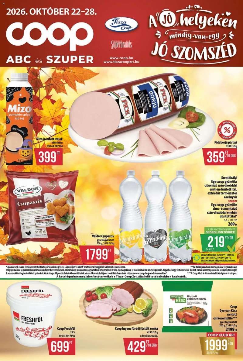 COOP COOP - Abc & Szuper / Tisza 1 oldal