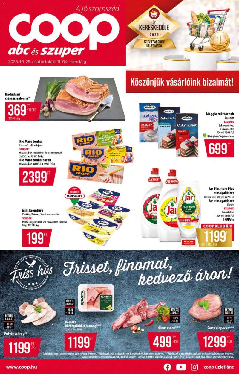 COOP COOP akciós újság 1 oldal