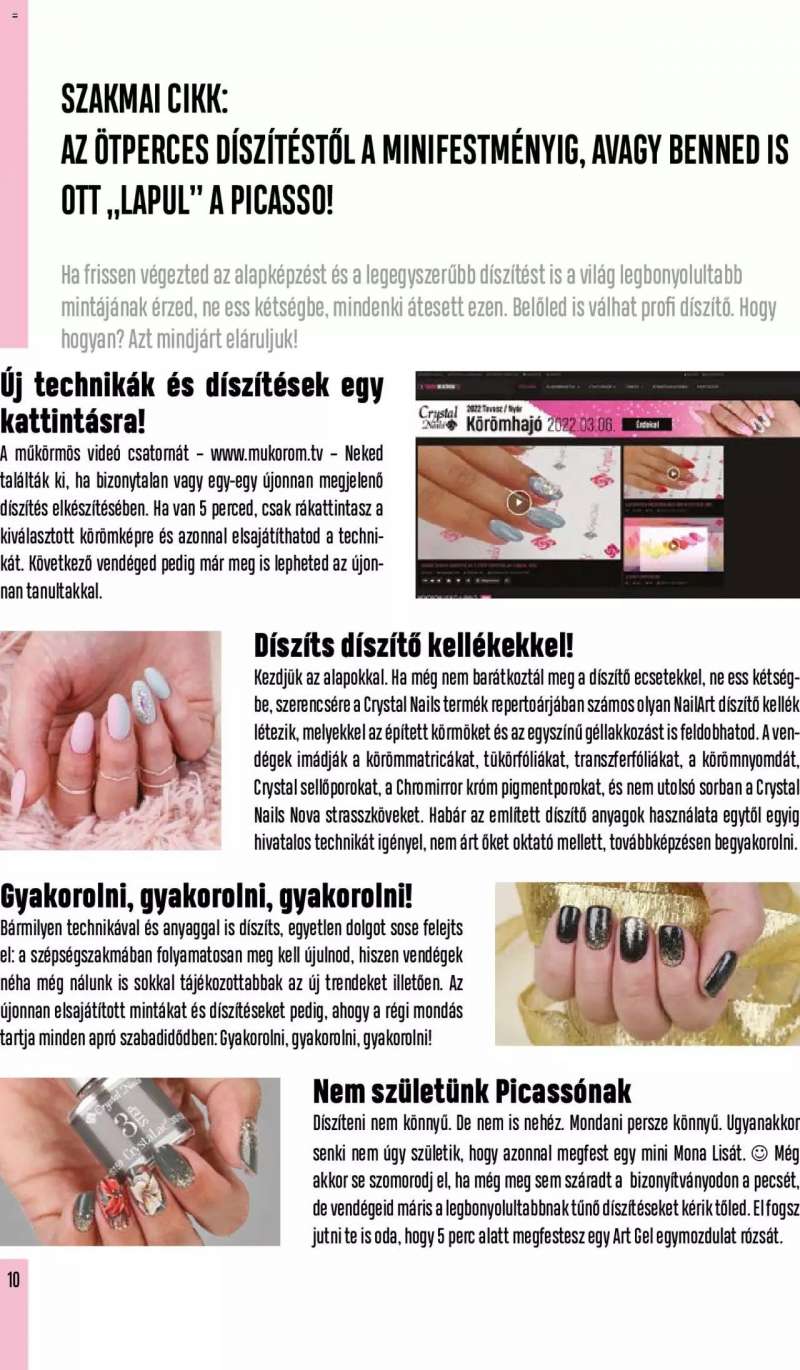 Crystal Nails Akciós Újság Crystal Nails 10 oldal