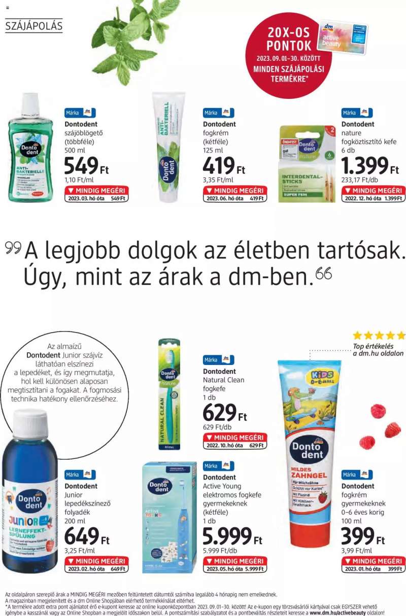 DM Drogerie Markt Akciós Újság DM Drogerie Markt 4 oldal
