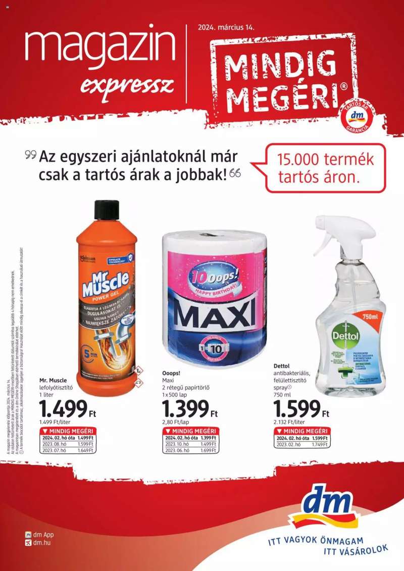 DM Drogerie Markt Magazin Expressz 1 oldal