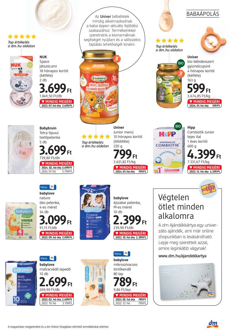 DM Drogerie Markt Akciós Újság 17 oldal