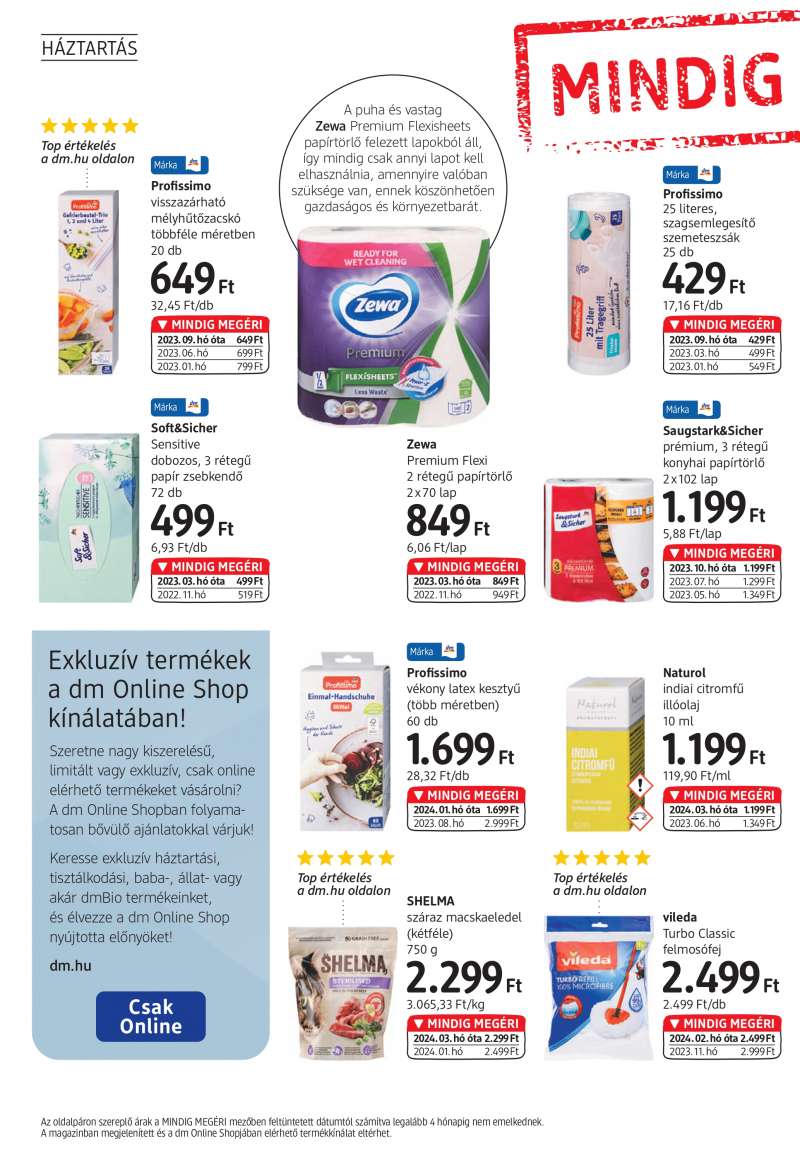 DM Drogerie Markt Akciós Újság 22 oldal