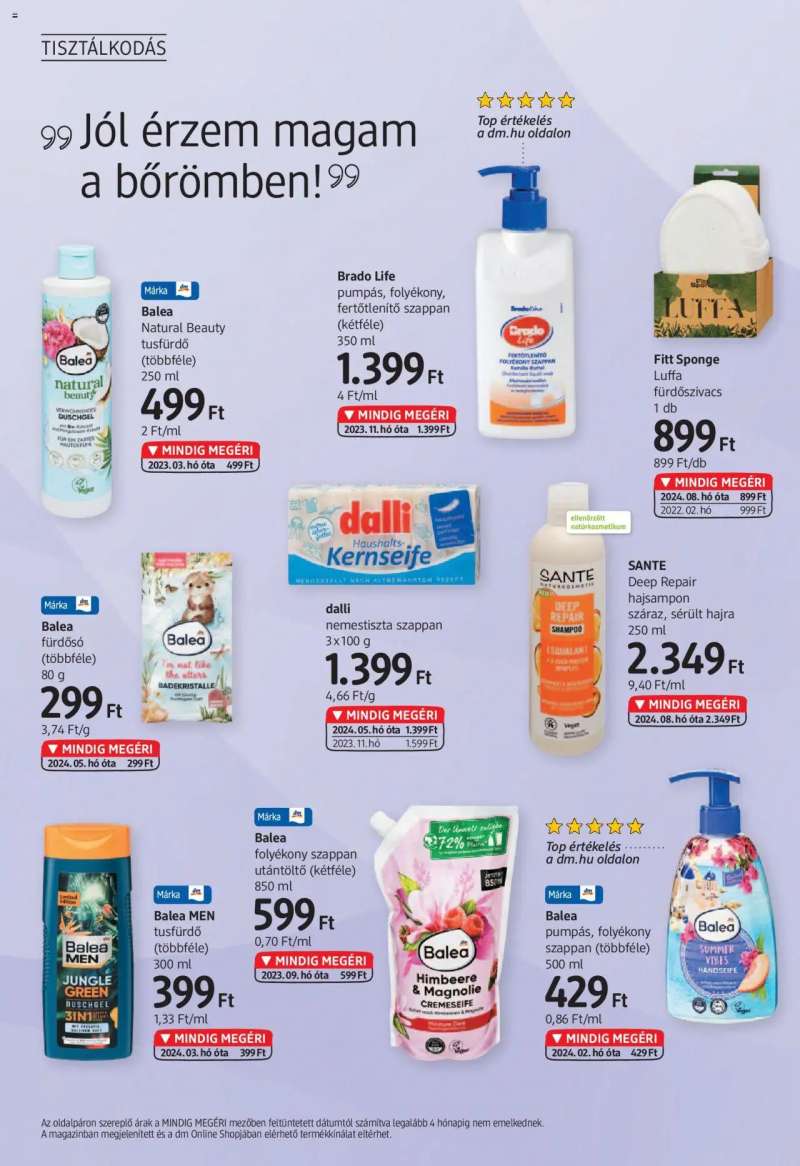 DM Drogerie Markt Akciós újság DM Drogerie Markt 4 oldal