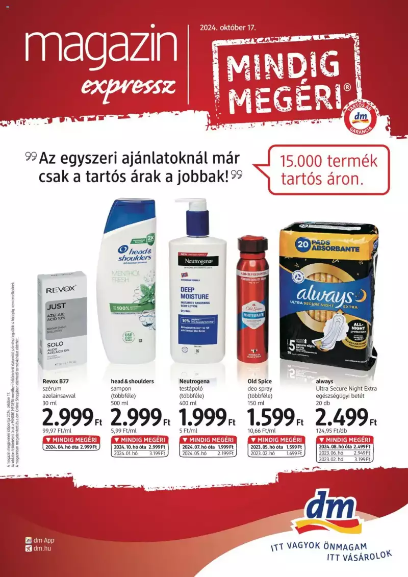 DM Drogerie Markt Akciós újság DM Drogerie Markt 1 oldal