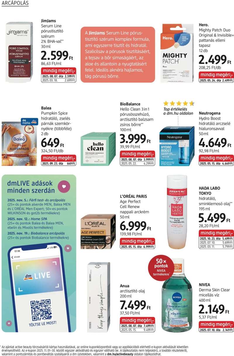 DM Drogerie Markt Akciós újság DM Drogerie Markt 10 oldal