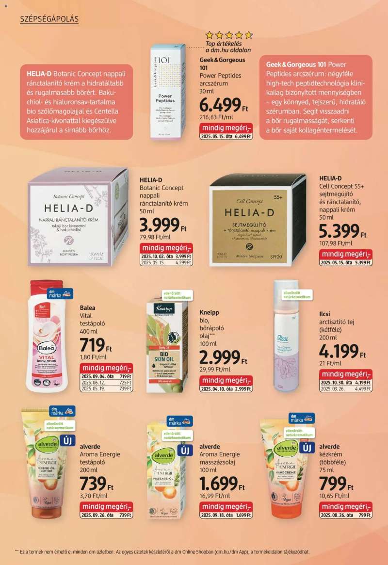 DM Drogerie Markt Akciós újság DM Drogerie Markt 12 oldal
