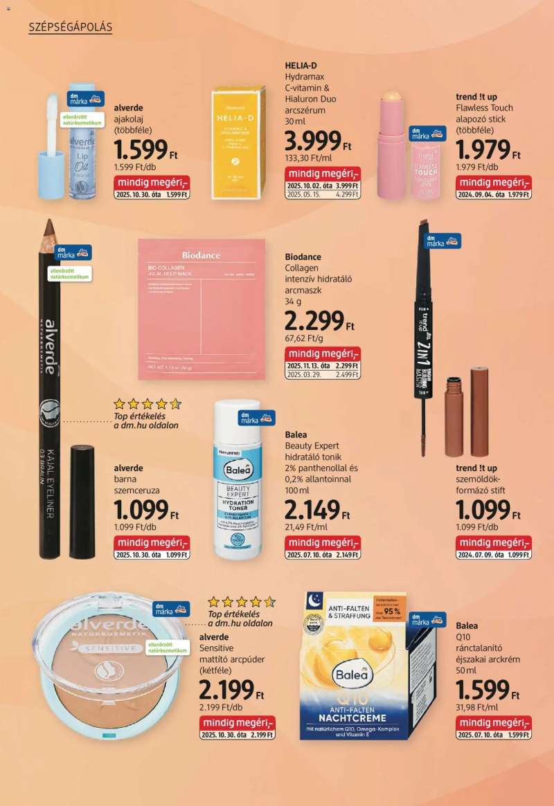 DM Drogerie Markt Akciós újság DM Drogerie Markt 6 oldal