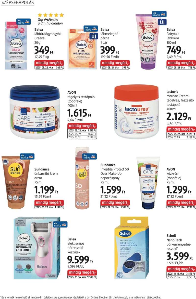 DM Drogerie Markt Akciós újság DM Drogerie Markt 8 oldal