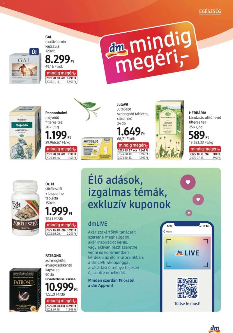 DM Drogerie Markt Akciós újság DM Drogerie Markt 5 oldal