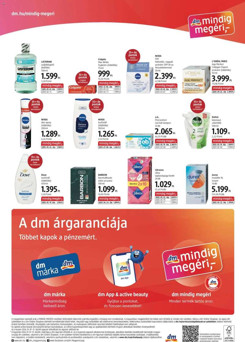 DM Drogerie Markt Akciós újság DM Drogerie Markt 4 oldal