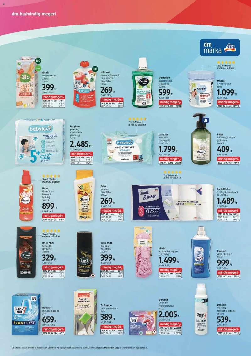 DM Drogerie Markt Akciós újság DM Drogerie Markt 2 oldal