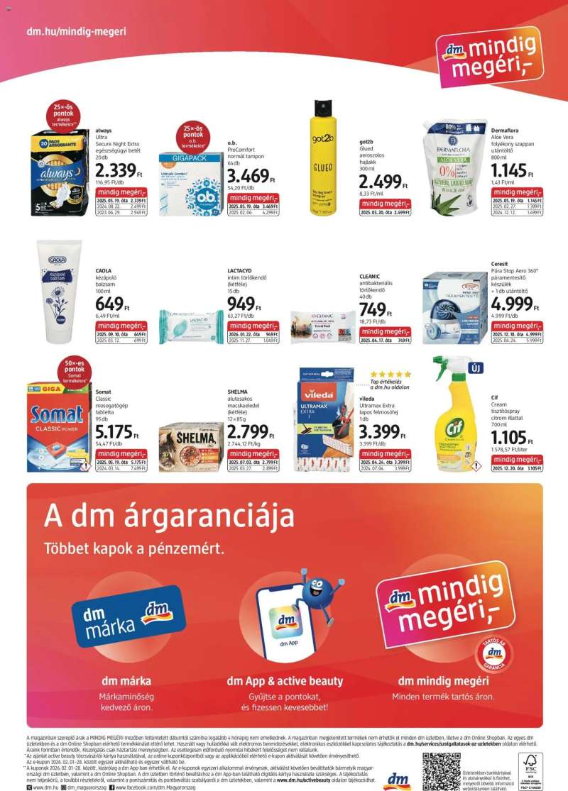 DM Drogerie Markt Akciós újság DM Drogerie Markt 4 oldal