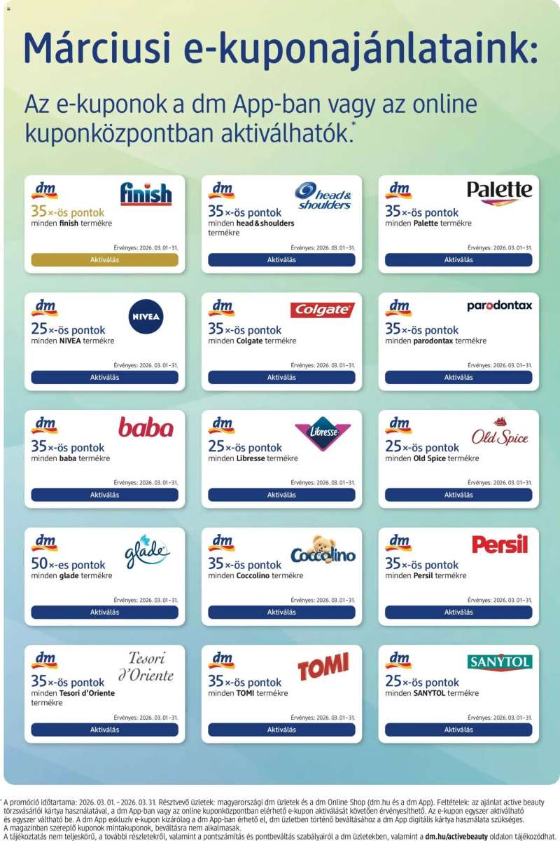 DM Drogerie Markt DM Drogerie Markt akciós újság 15 oldal
