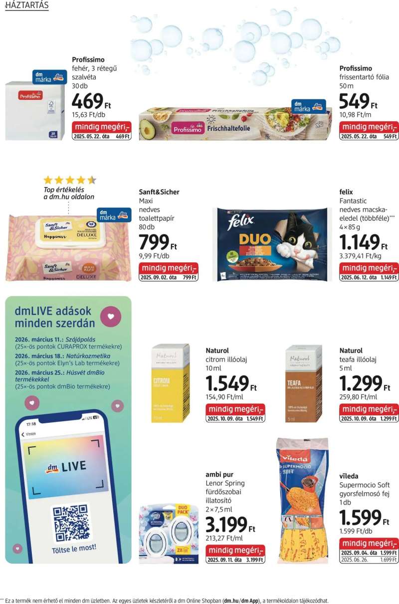 DM Drogerie Markt DM Drogerie Markt akciós újság 22 oldal