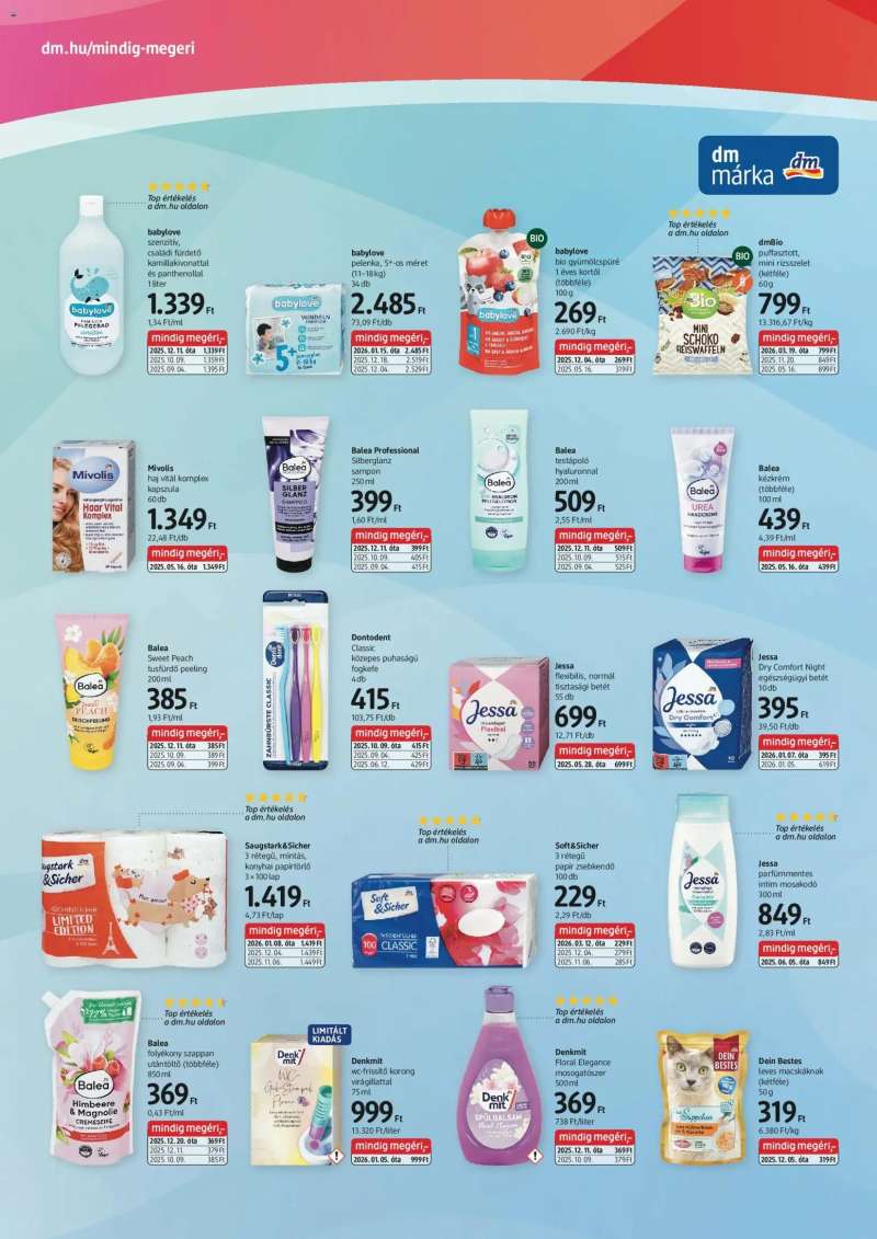 DM Drogerie Markt DM Drogerie Markt akciós újság 2 oldal