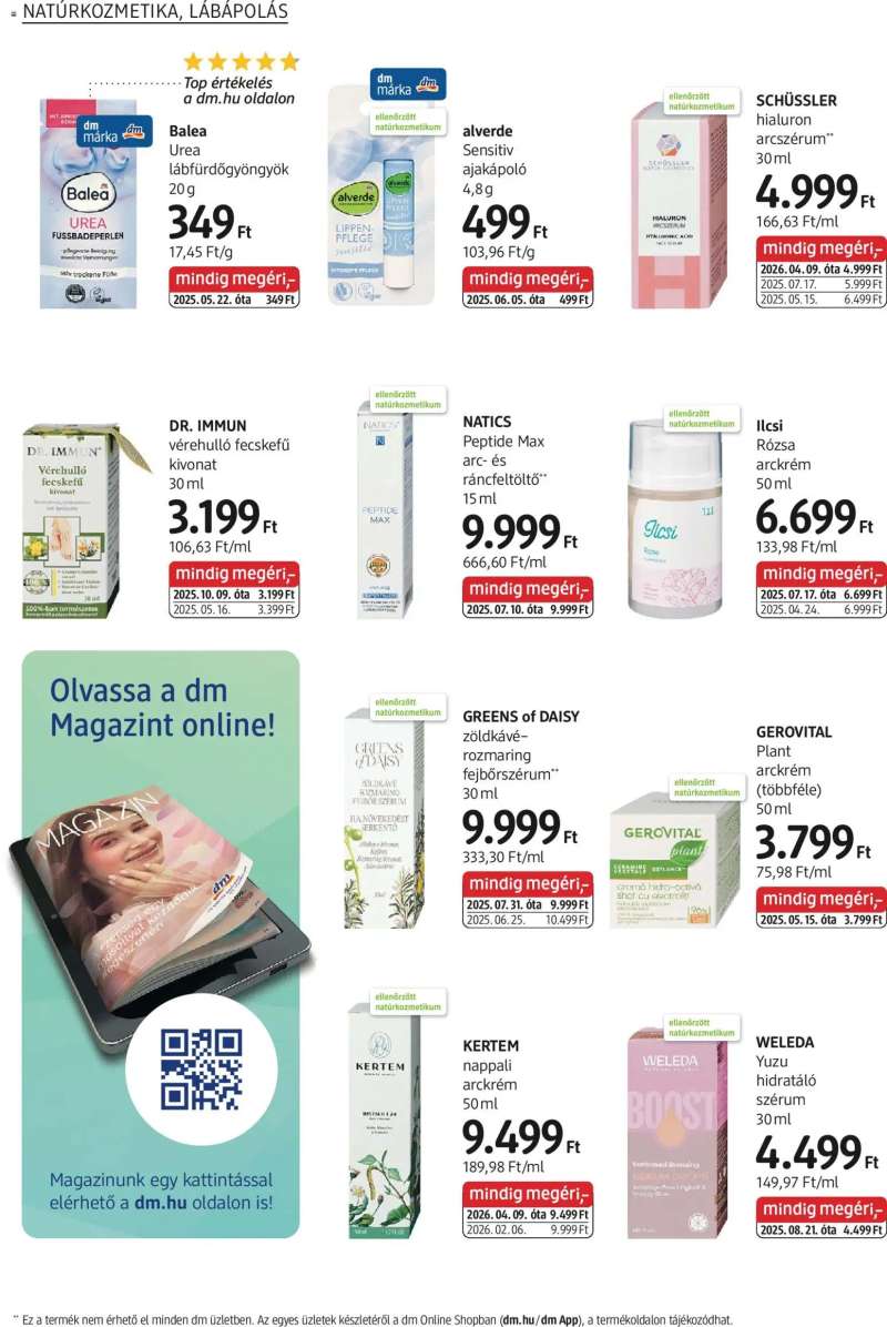 DM Drogerie Markt DM Drogerie Markt akciós újság 14 oldal