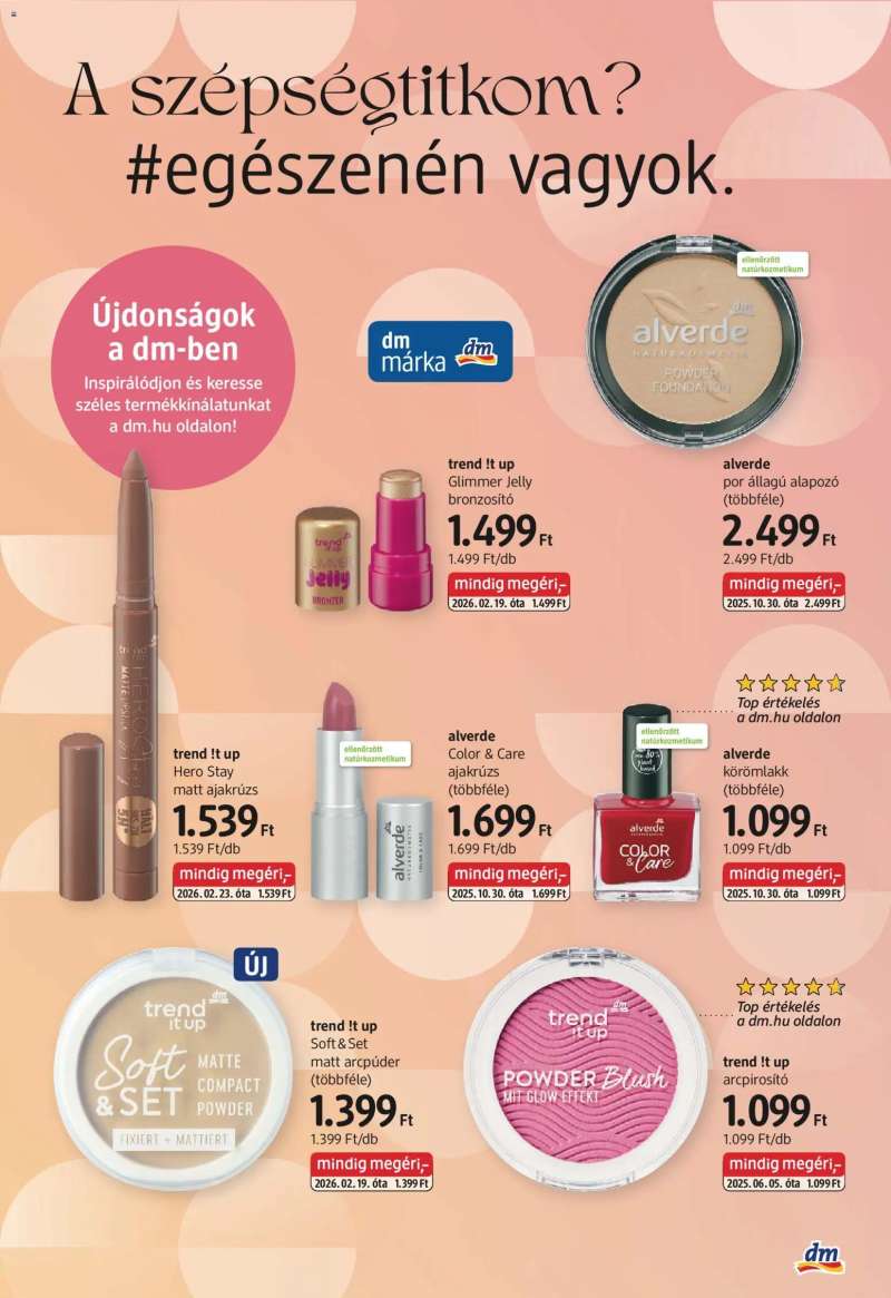 DM Drogerie Markt DM Drogerie Markt akciós újság 3 oldal