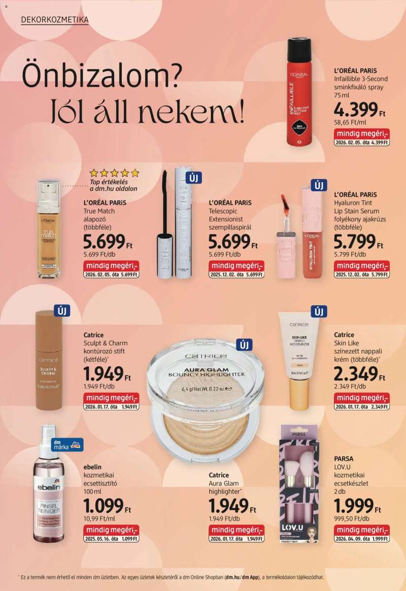 DM Drogerie Markt DM Drogerie Markt akciós újság 4 oldal