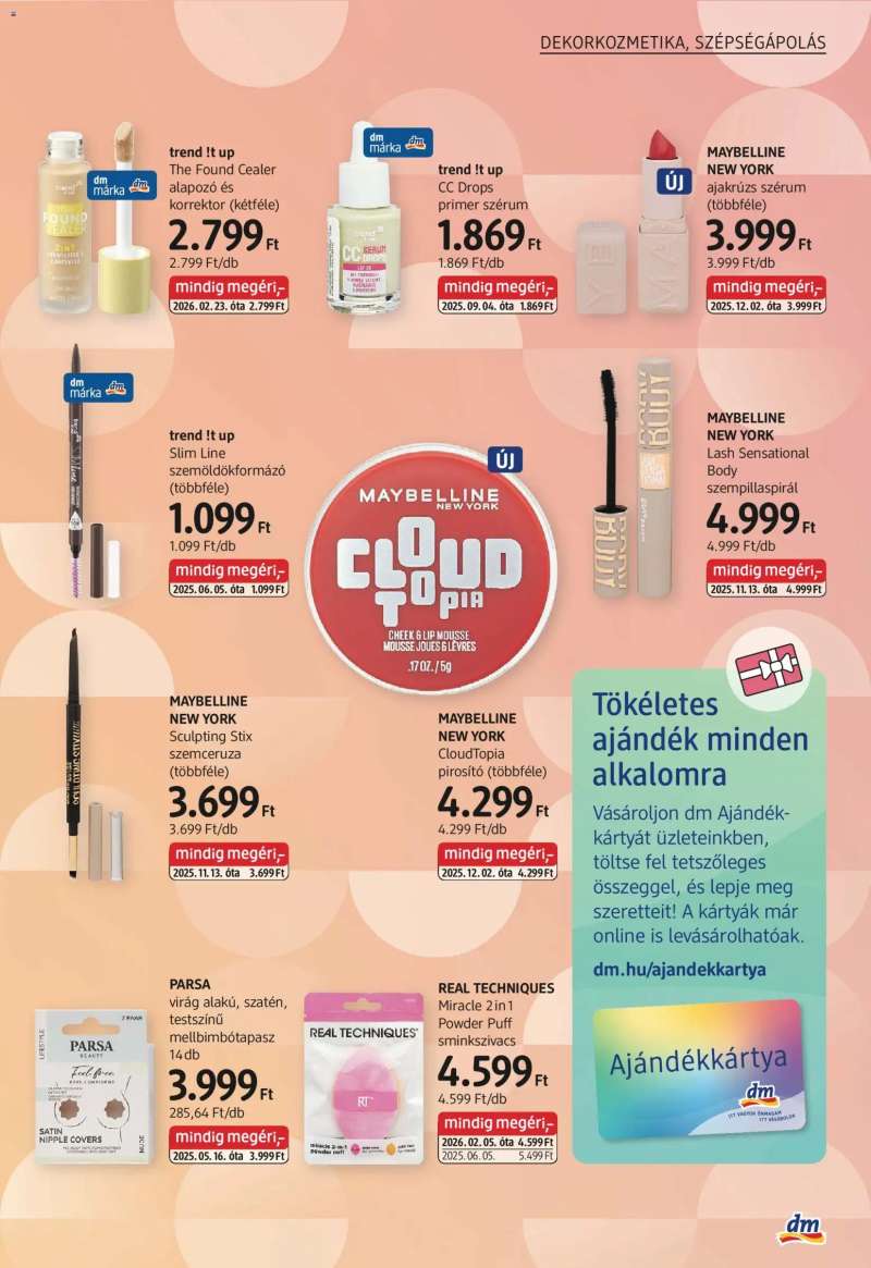 DM Drogerie Markt DM Drogerie Markt akciós újság 5 oldal