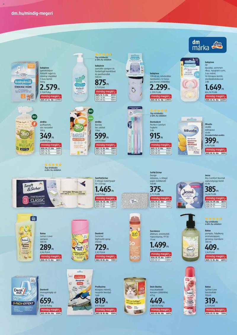 DM Drogerie Markt DM Drogerie Markt akciós újság 2 oldal