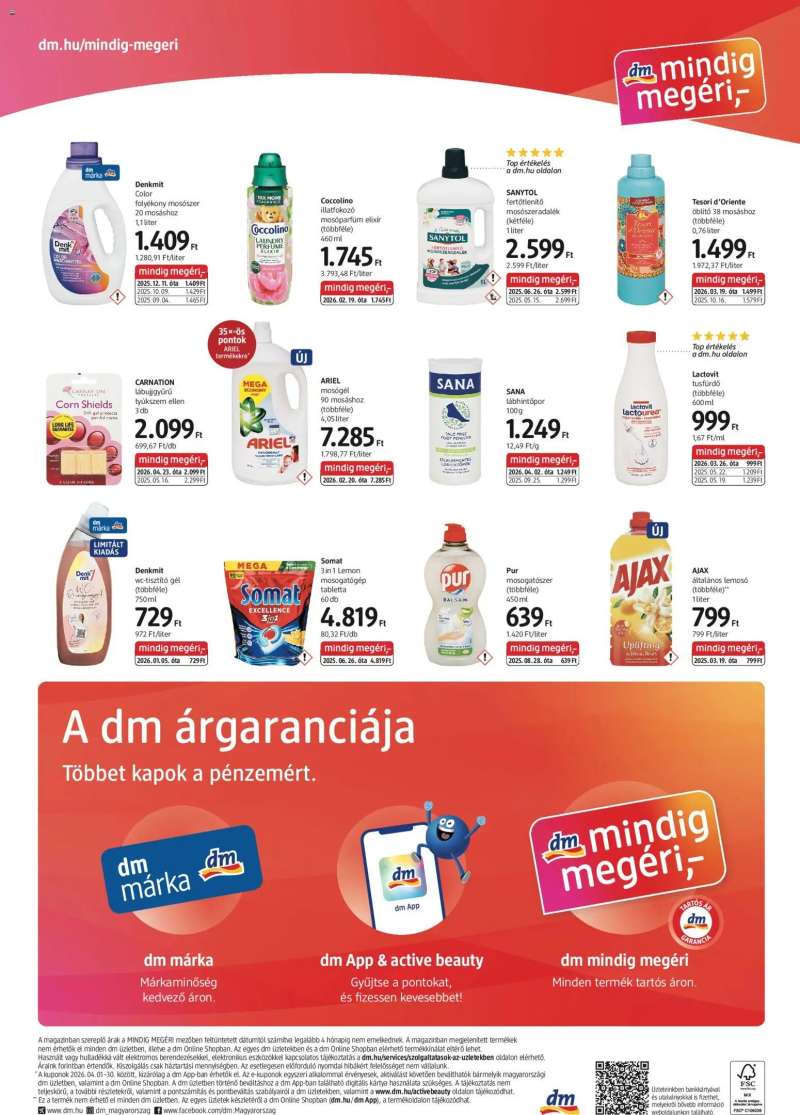DM Drogerie Markt DM Drogerie Markt akciós újság 4 oldal