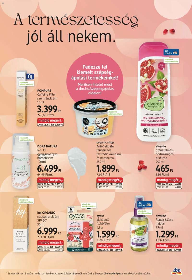 DM Drogerie Markt DM Drogerie Markt akciós újság 3 oldal