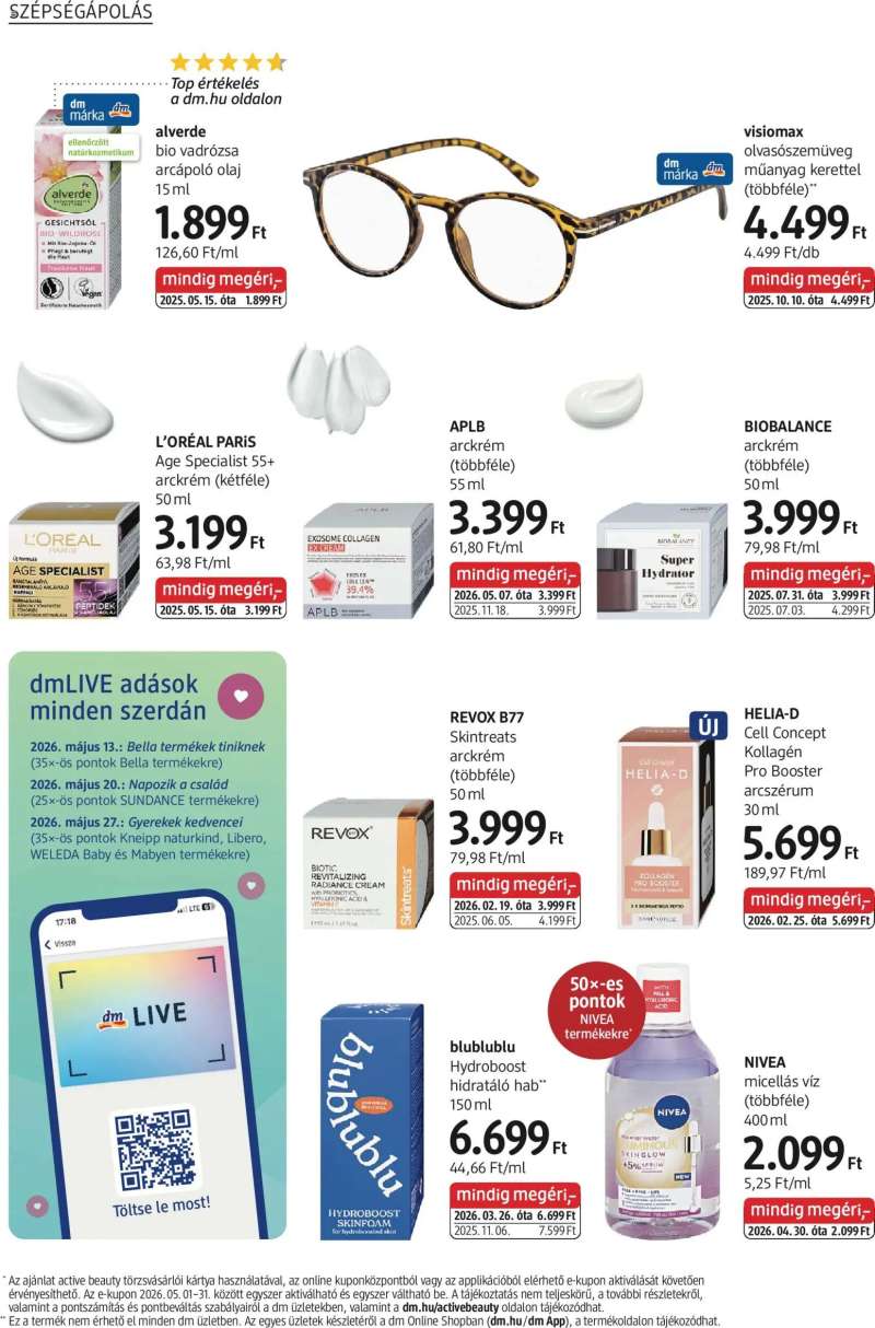 DM Drogerie Markt DM Drogerie Markt akciós újság 4 oldal