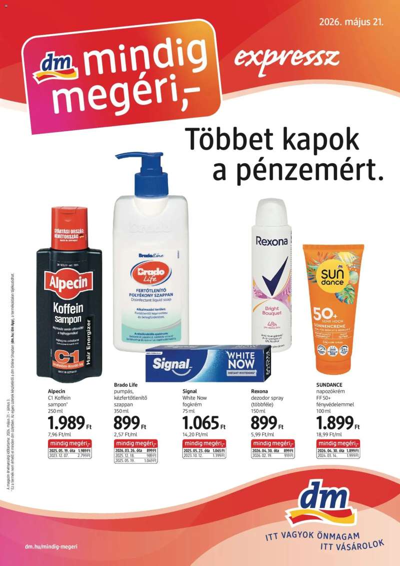 DM Drogerie Markt DM Drogerie Markt akciós újság 1 oldal