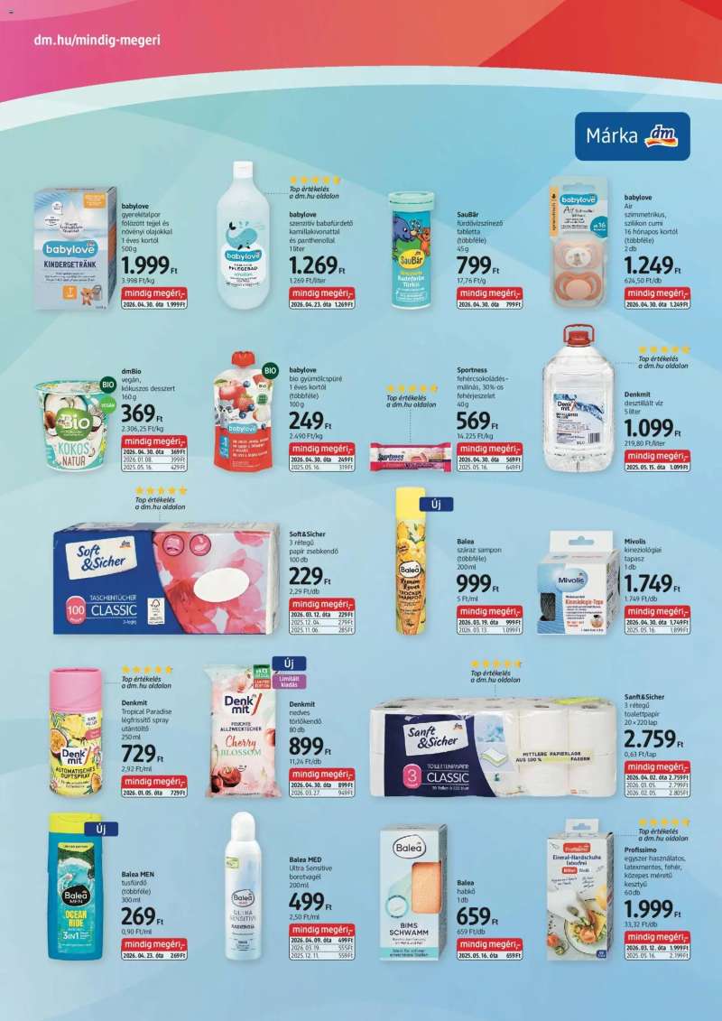 DM Drogerie Markt DM Drogerie Markt akciós újság 2 oldal