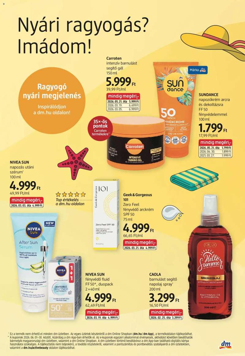 DM Drogerie Markt DM Drogerie Markt akciós újság 3 oldal